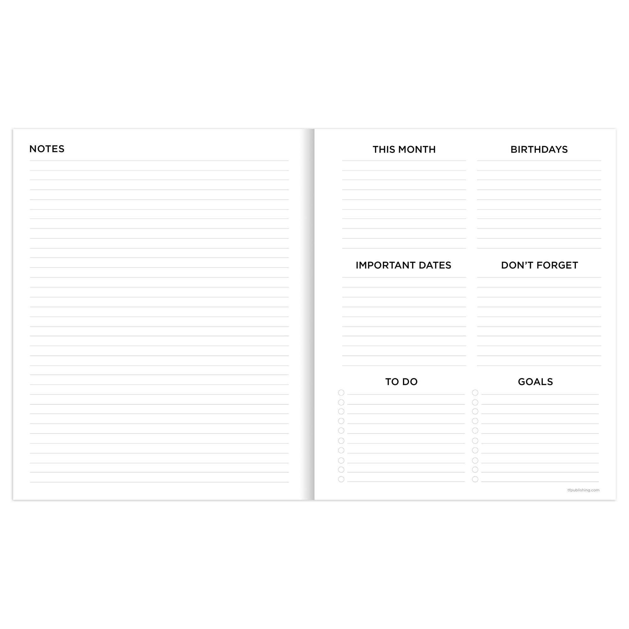 TF Publishing 2023-2024 In the Mud Medium Monthly Planner